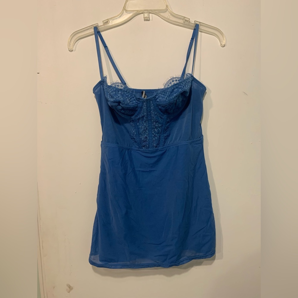 Blue lingerie dress Urban Outfitters